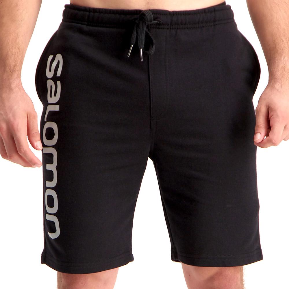 Salomon ECHO FLEECE M Pantalones Cortos Hombre - Negras - Colombia (61739-RSXU)